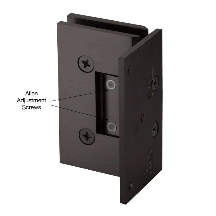 Shower Door Hinge: Vienna 344 Adjustable, Offset Back Plate, Oil Rubbed Bronze – CRL V1E3440RB, photo 2
