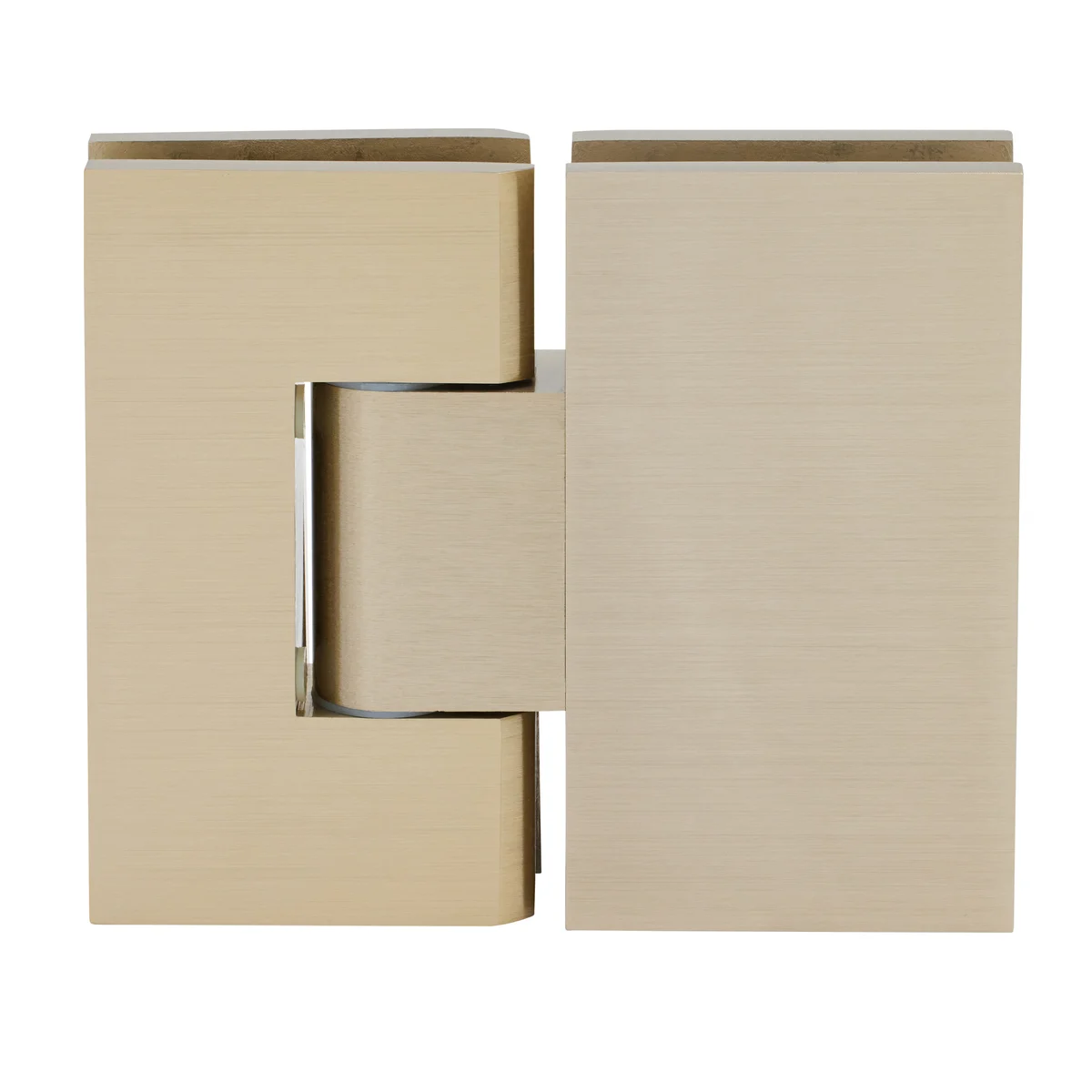 Glass to Glass Shower Door Hinge 180°: Vienna 380 Adjustable, Brushed Bronze – CRL V1E380BBRZ