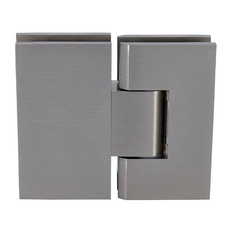 Glass to Glass Shower Door Hinge 180°: Vienna 380 Adjustable, Brushed Nickel – CRL V1E380BN