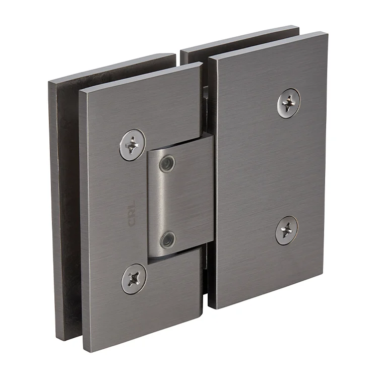 Glass to Glass Shower Door Hinge 180°: Vienna 380 Adjustable, Brushed Nickel – CRL V1E380BN, photo 3