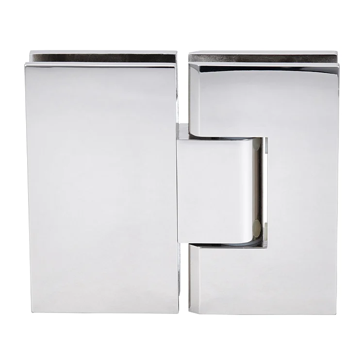 Glass to Glass Shower Door Hinge 180°: Vienna 380 Adjustable, Polished Nickel – CRL V1E380PN