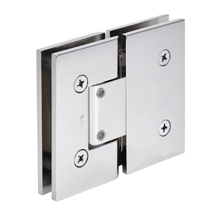 Glass to Glass Shower Door Hinge 180°: Vienna 380 Adjustable, Polished Nickel – CRL V1E380PN, photo 3