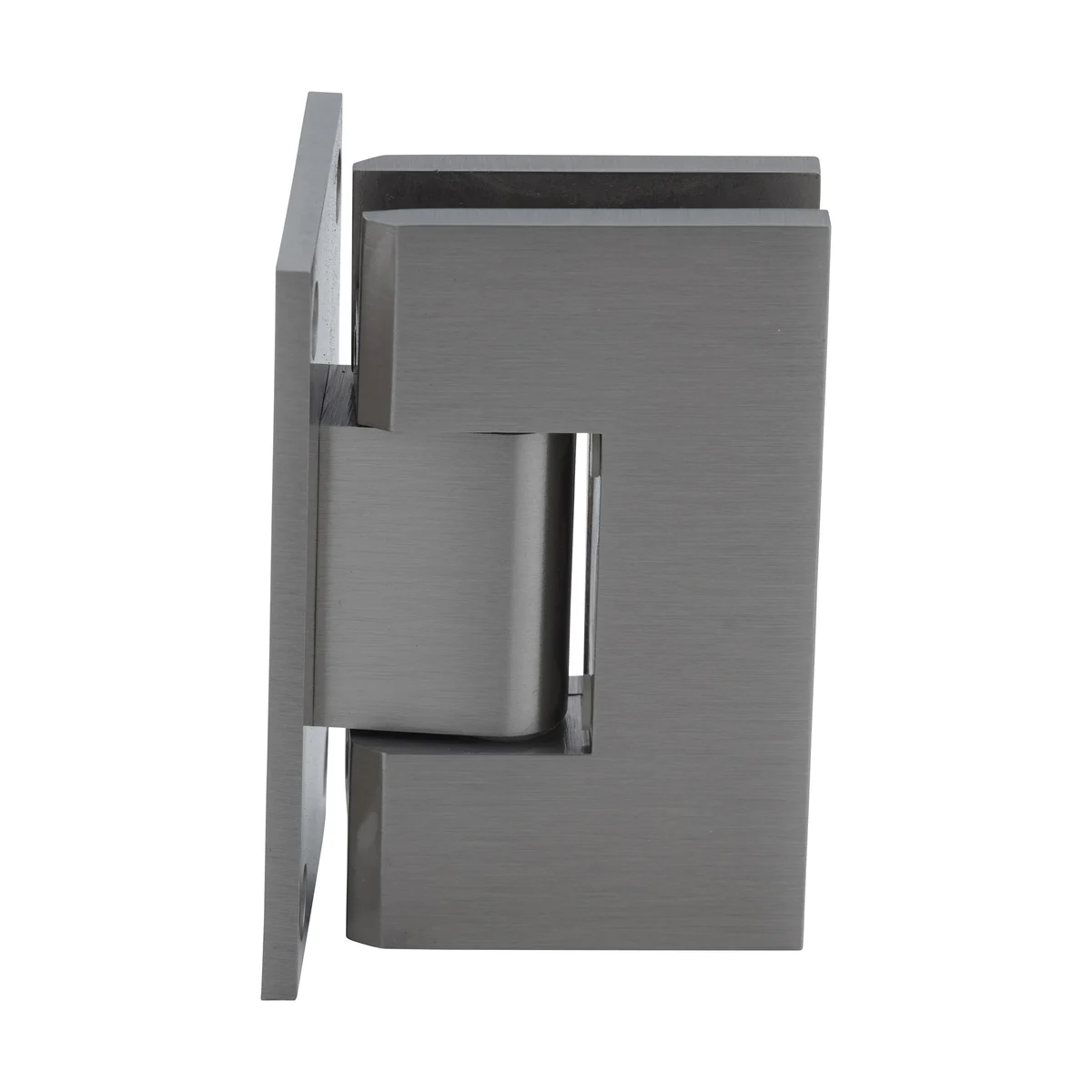 Shower Door Hinge: Vienna 537 5° Pre-Set Wall Mount, Full Back Plate, Brushed Nickel – CRL V1E537BN