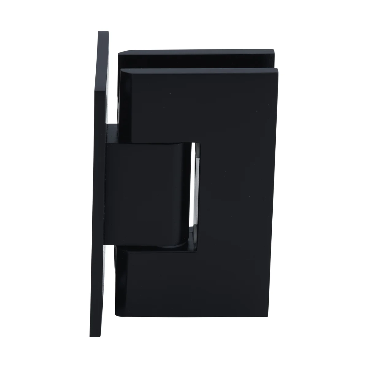 Shower Door Hinge: Vienna 537 5° Pre-Set Wall Mount, Full Back Plate, Matte Black – CRL V1E537MBL