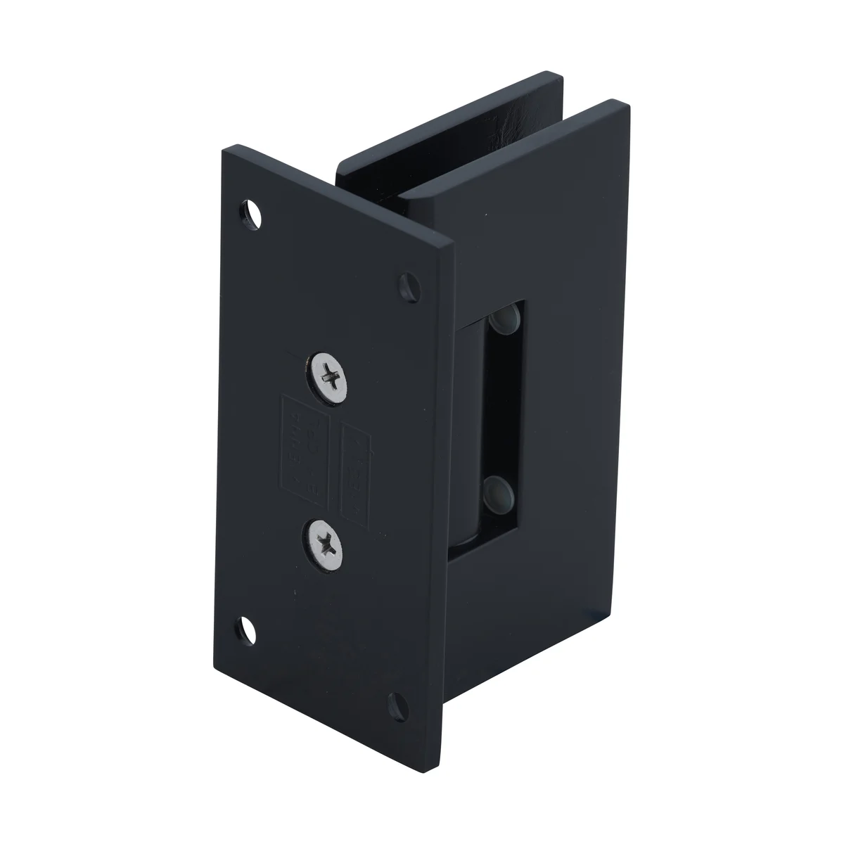 Shower Door Hinge: Vienna 537 5° Pre-Set Wall Mount, Full Back Plate, Matte Black – CRL V1E537MBL, photo 3