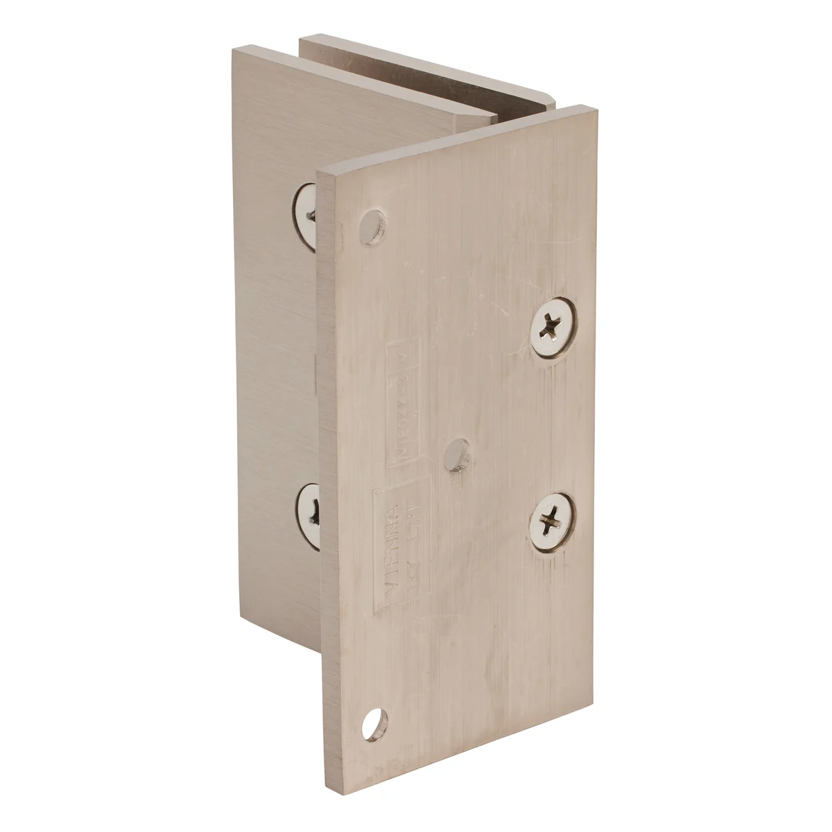 Shower Door Hinge: Vienna 544 5° Pre-Set, Offset Back Plate, Brushed Nickel – CRL V1E544BN