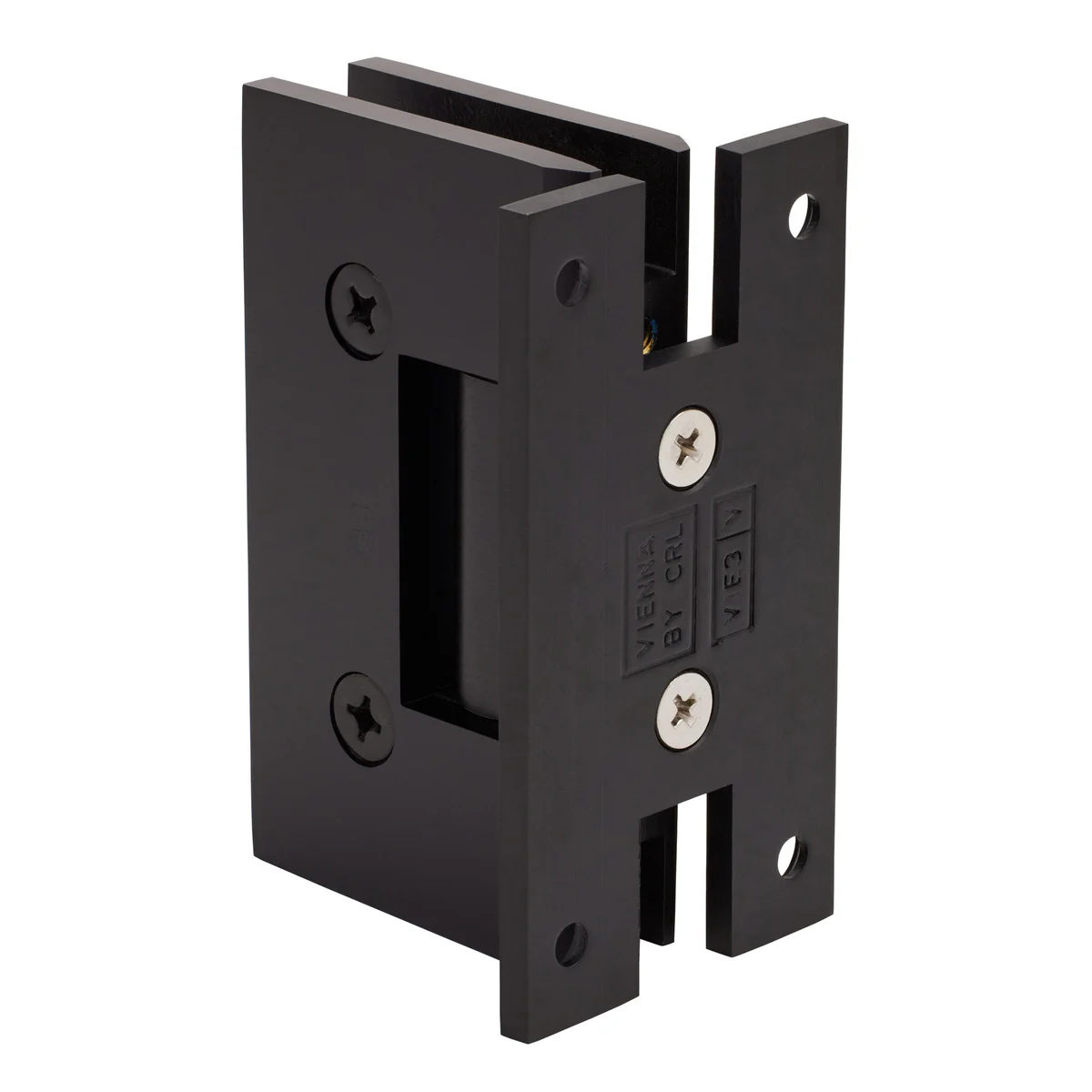 Shower Door Hinge: Vienna 037 Wall Mount, H Back Plate, Oil Rubbed Bronze – CRL V1EH0370RB, photo 3