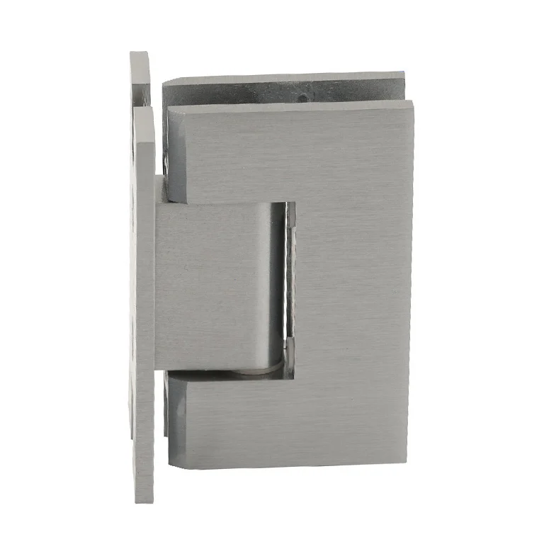 Shower Door Hinge: Vienna 037 Wall Mount, H Back Plate, Brushed Nickel – CRL V1EH037BN
