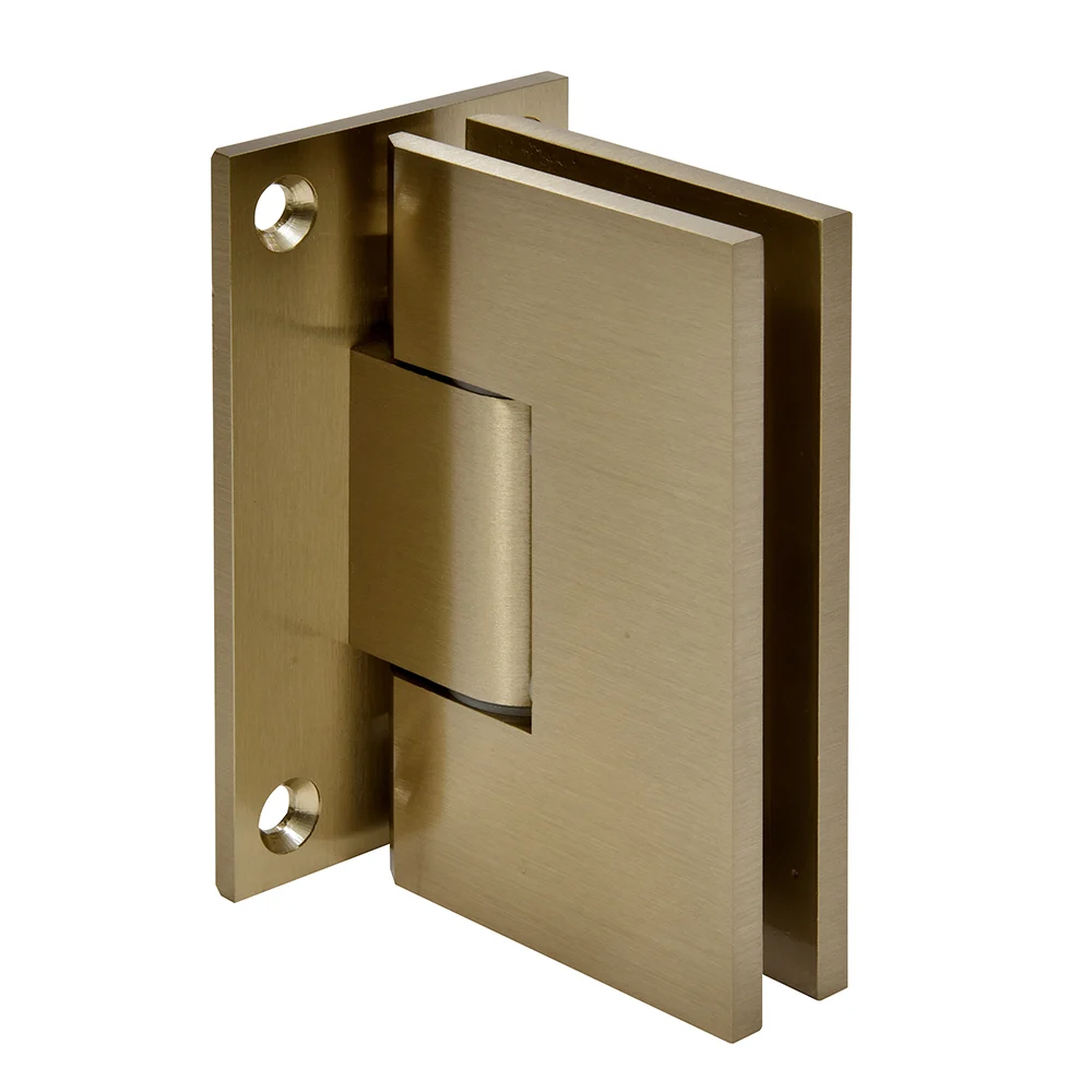 Shower Door Hinge: Victoria 037 Wall Mount, Full Back Plate, Brushed Bronze – CRL VCT037BBRZ