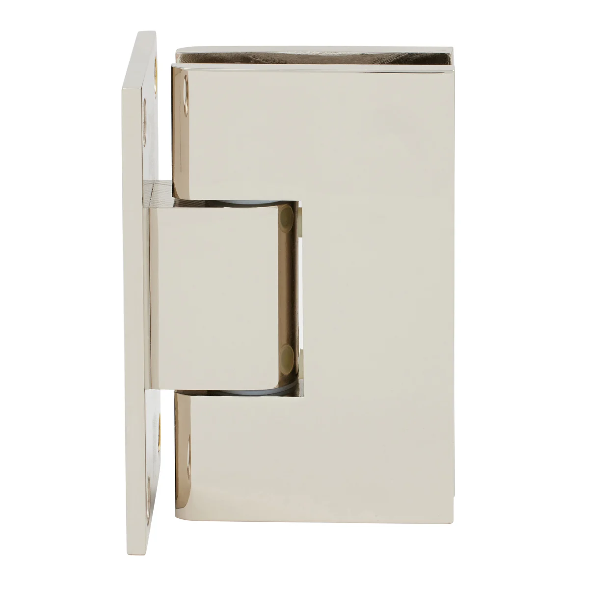 Shower Door Hinge: Victoria 037 Wall Mount, Full Back Plate, Polished Nickel – CRL VCT037PN
