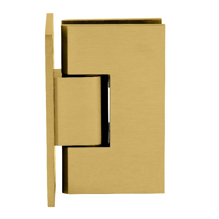 Shower Door Hinge: Victoria 037 Wall Mount, Full Back Plate, Satin Brass – CRL VCT037SB