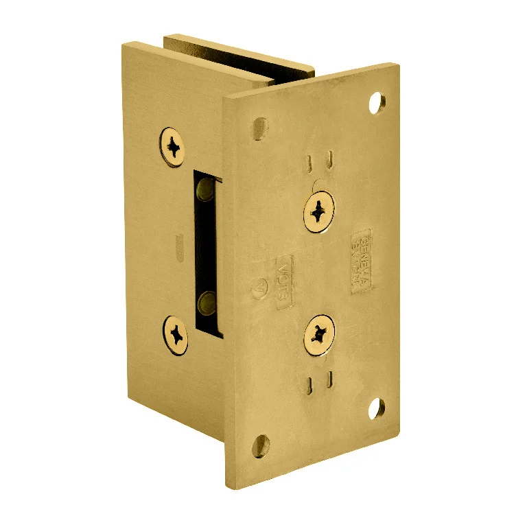 Shower Door Hinge: Victoria 037 Wall Mount, Full Back Plate, Satin Brass – CRL VCT037SB, photo 3