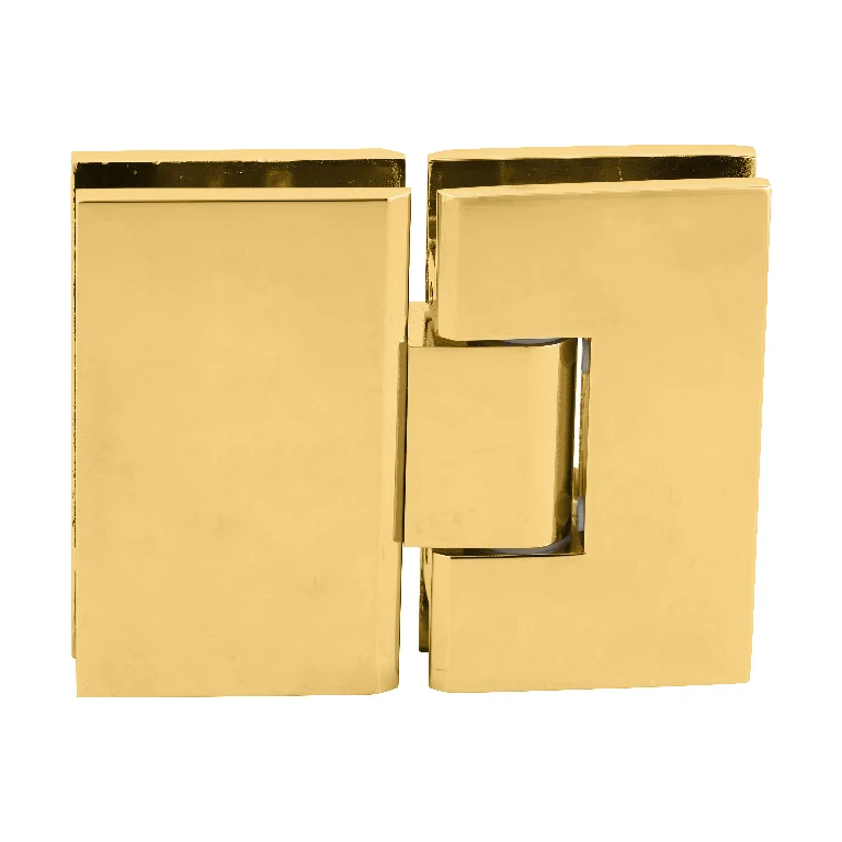 Glass to Glass Shower Door Hinge 180°: Victoria 180, Unlacquered Brass – CRL VCT180ULBR