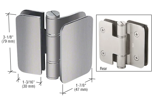 CRL ZUR02BN Glass to Glass Shower Door Hinge 180° – Zurich 02 Outswing Bi-Fold