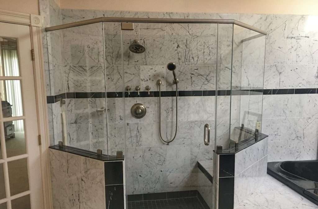 custom glass shower enclosure