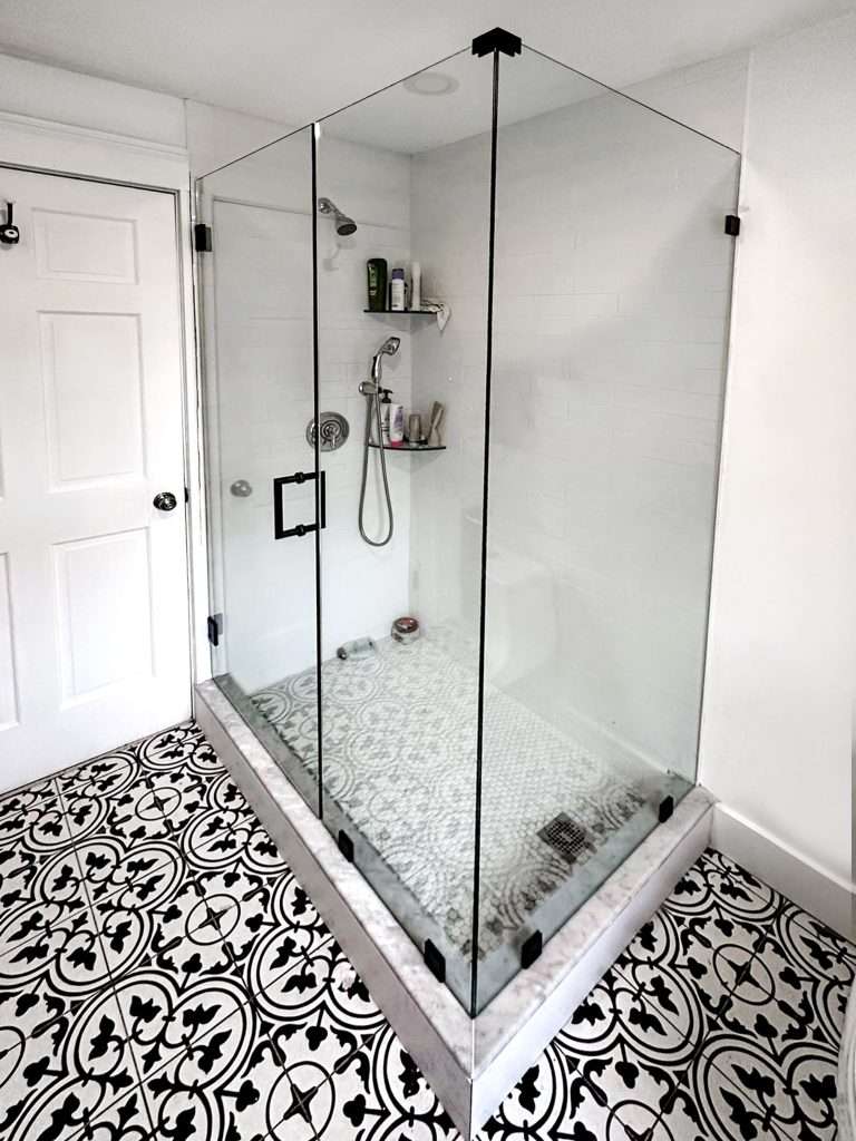 custom glass shower enclosure